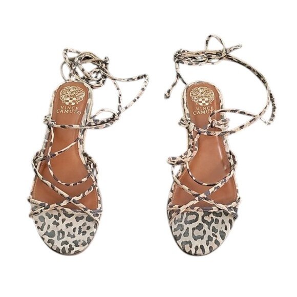 Vince Camuto Shoes - Vincent Camuto  Leopard Sandals Size 8